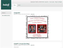Tablet Screenshot of blog.indoff.com